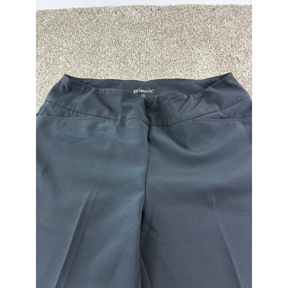 IBKUL Womens 10 Pull on Stain Resistant High Rise Midnight Blue Golfcore Active